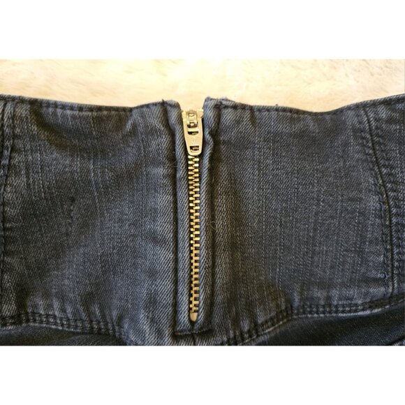 Guess Jeans Women Sz 25 Stretch Mid Rise Skinny Leg Black Y2K - Picture 12 of 16